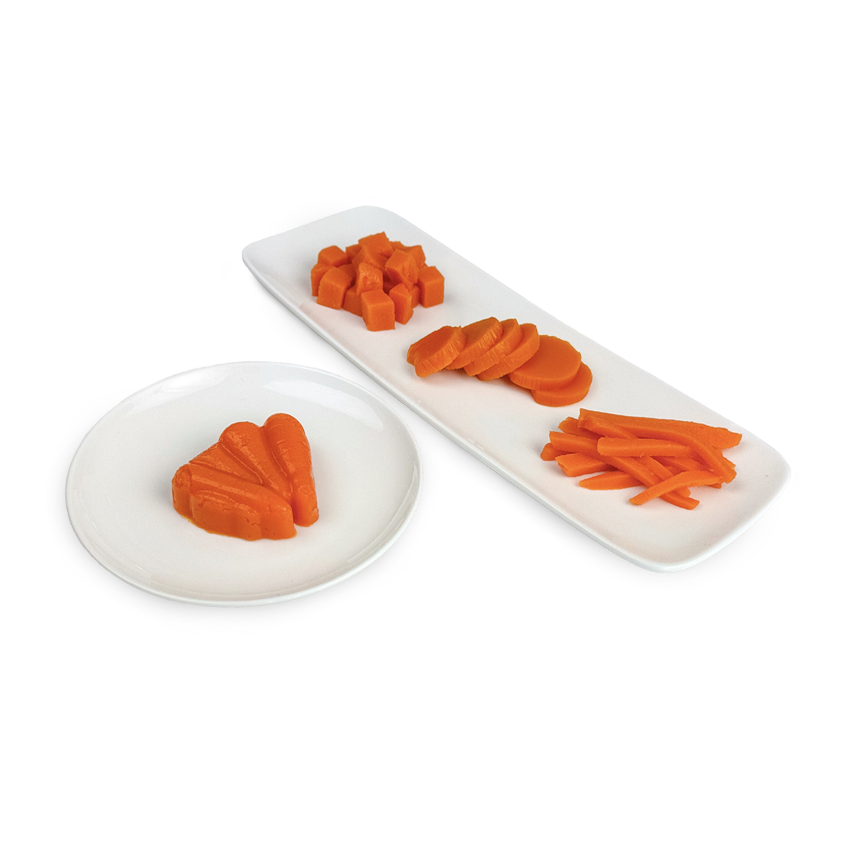 Shape It Carrot pureed for dysphagia diet.