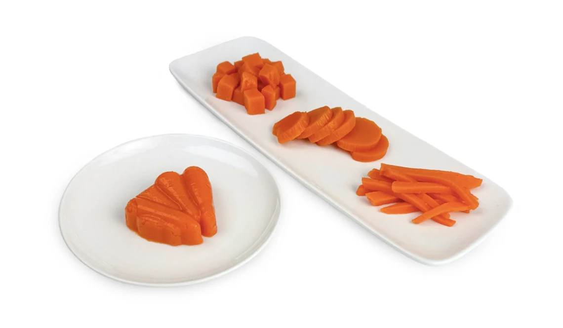 Shape It Carrot pureed for dysphagia diet.