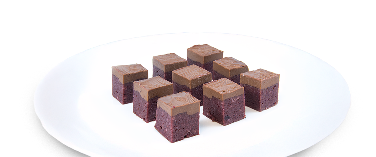Shape It Cherry Chocolate Slice IDDSI Level 4 Pureed